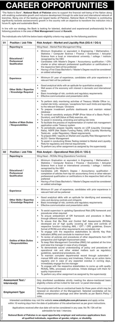 NBP Jobs June 2024 Latest Jobs Online Apply